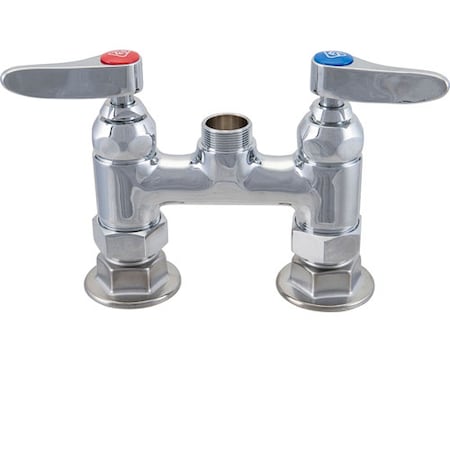 T&S Brass Faucet Base - Deck, 4" Ctr. -0225-LN